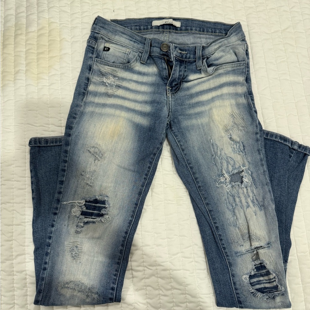 KanCan Light Blue Distressed Skinny Jeans